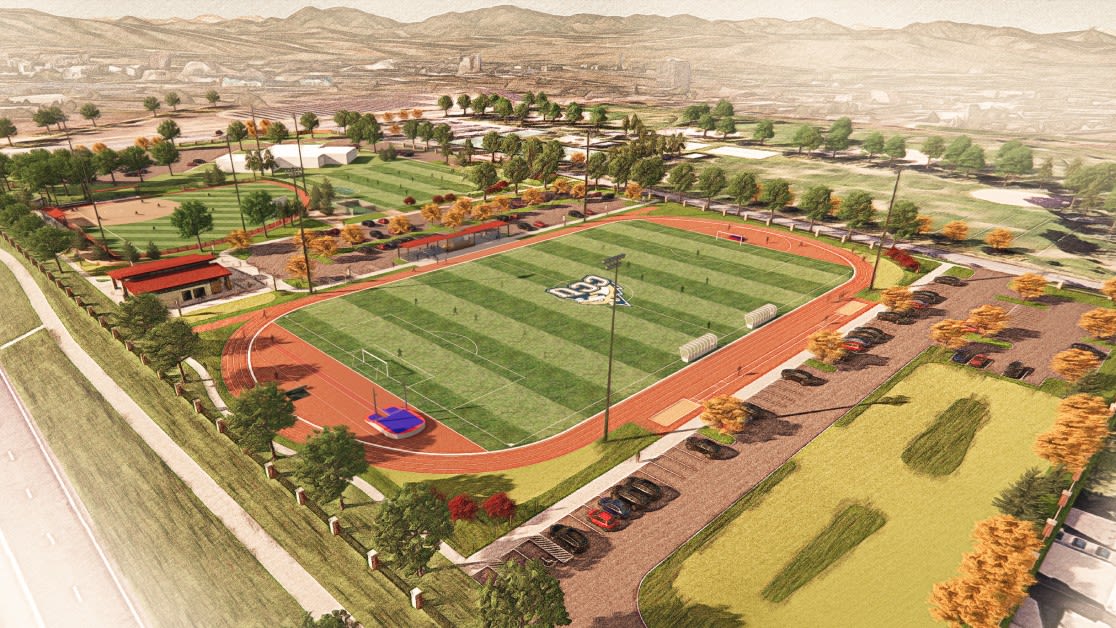 Artist's rendering of new Athletics complex.